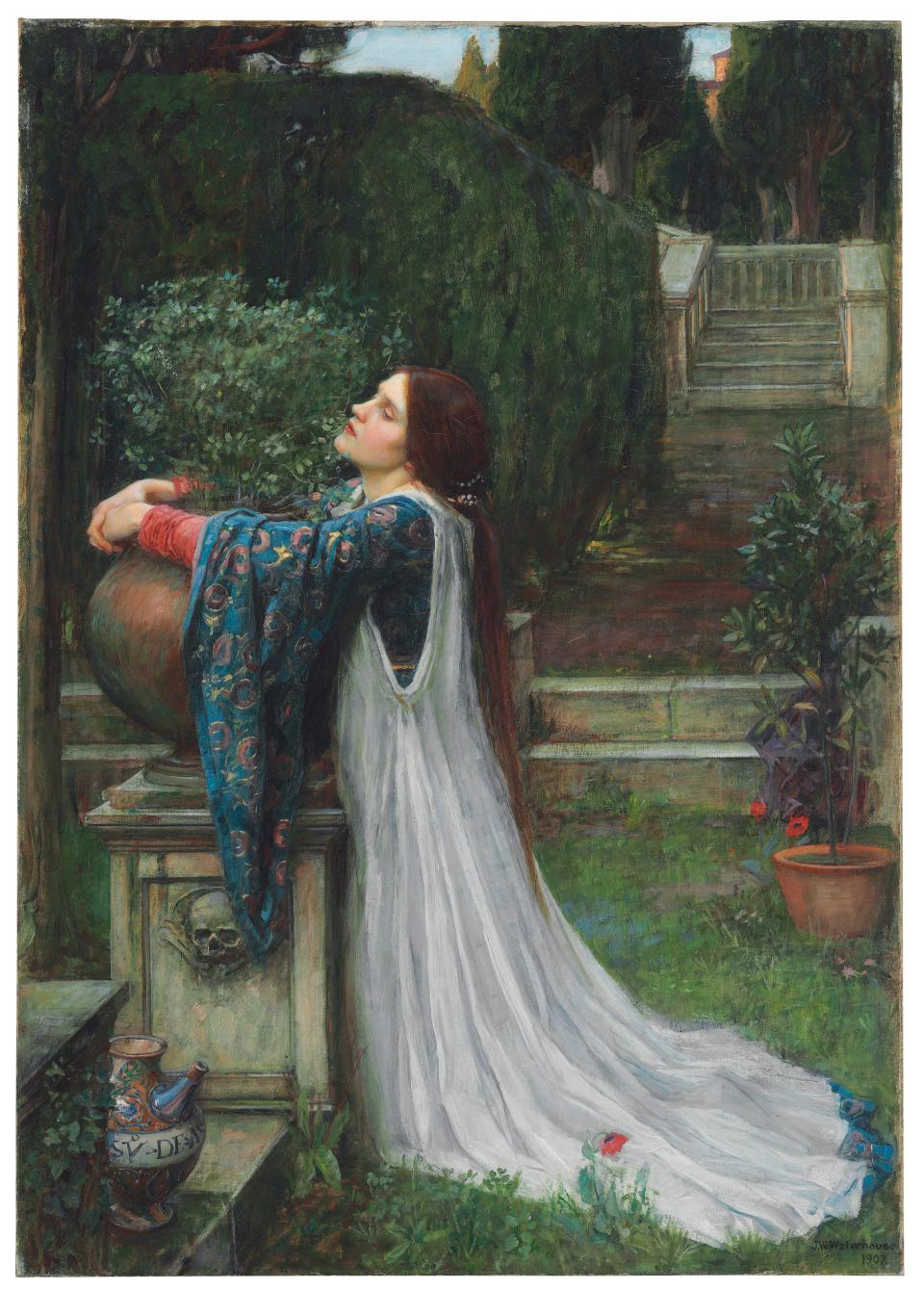 John William Waterhouse, R.A. (1849-1917) Isabella and the Pot of Basil signed and dated 'J.W. Waterhouse/1907.' - Credit: Christie's