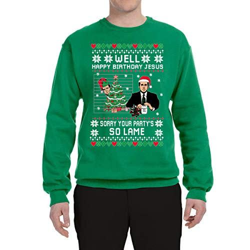 10) The Office “Sorry Your Party’s So Lame” Ugly Sweater