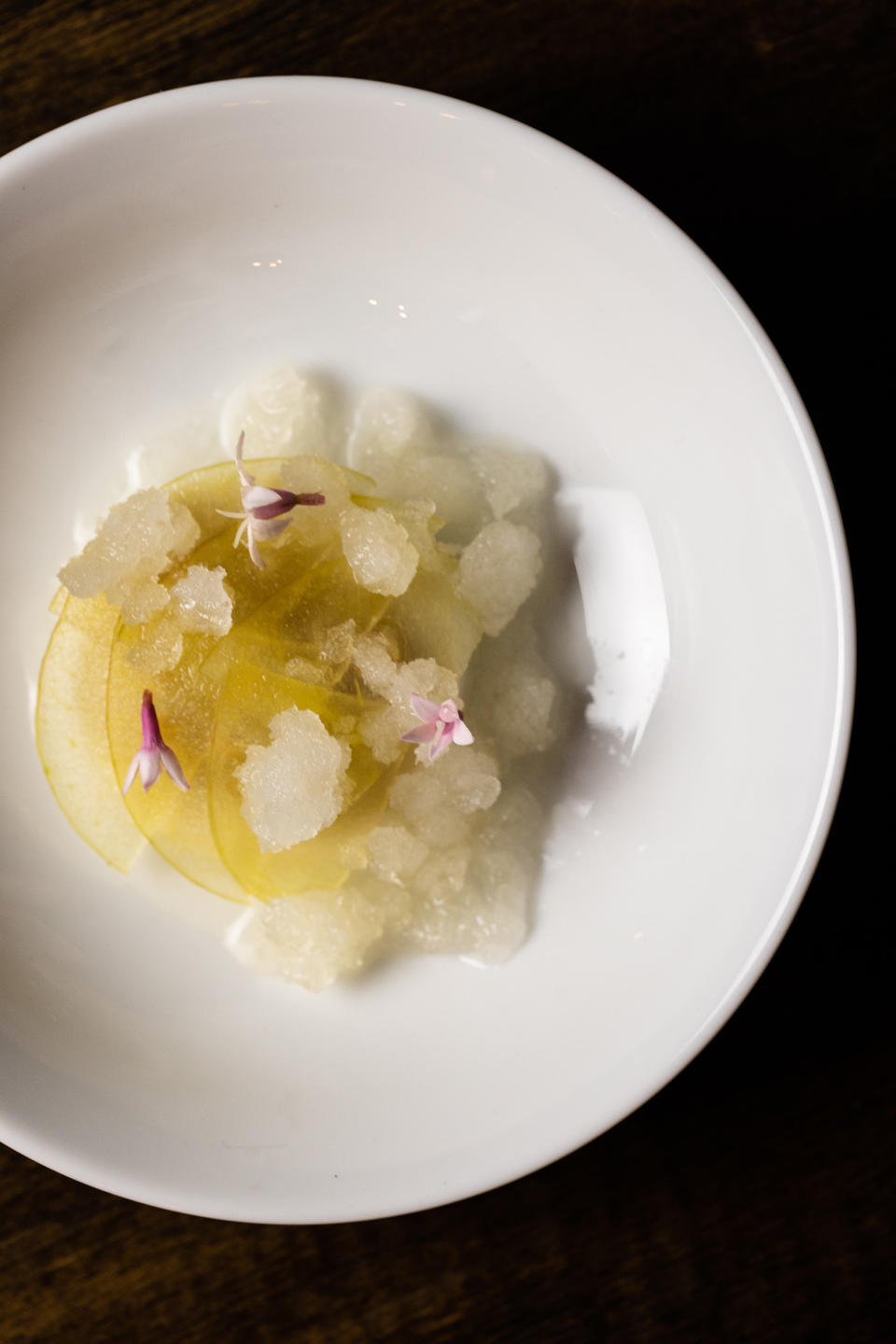 A dish at Michelin-starred restaurant Clover Hill in Brooklyn Heights. (Natalie Black Photography)