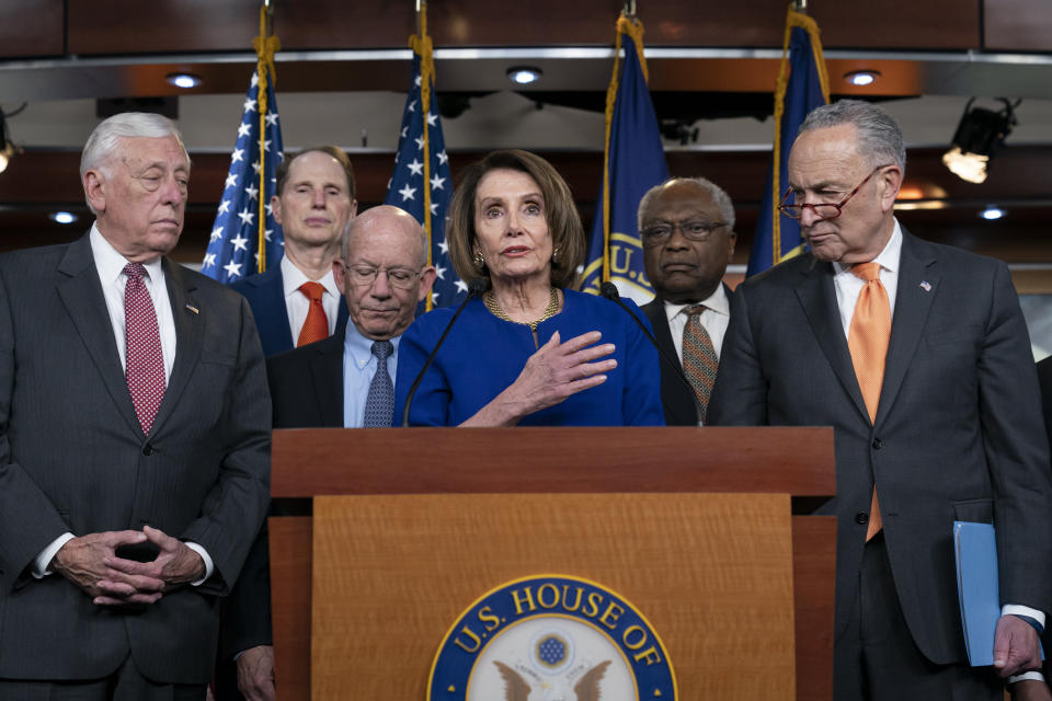 Speaker Nancy Pelosi is trying to quell growing calls from the House Democratic Caucus to launch an impeachment inquiry into President Donald Trump. (Photo: ASSOCIATED PRESS)