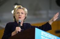 U.S. Democratic presidential nominee Hillary Clinton speaks at a voter registration rally at Wayne State University in Detroit, Michigan, U.S. October 10, 2016. REUTERS/Lucy Nicholson