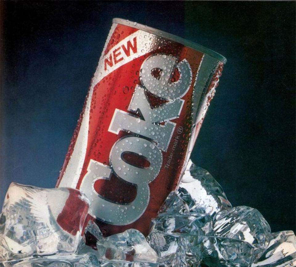 New Coke was described as 'rounder, yet bolder... a more harmonious flavour'