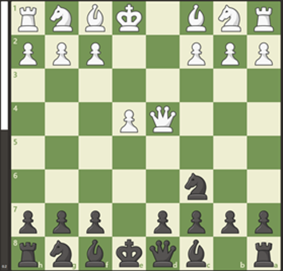<span class="caption">Imagen 1. Posición igualada antes de realizar las blancas el movimiento Dc3.</span> <span class="attribution"><a class="link rapid-noclick-resp" href="https://www.chess.com/" rel="nofollow noopener" target="_blank" data-ylk="slk:Chess.com">Chess.com</a>, <span class="license">Author provided</span></span>