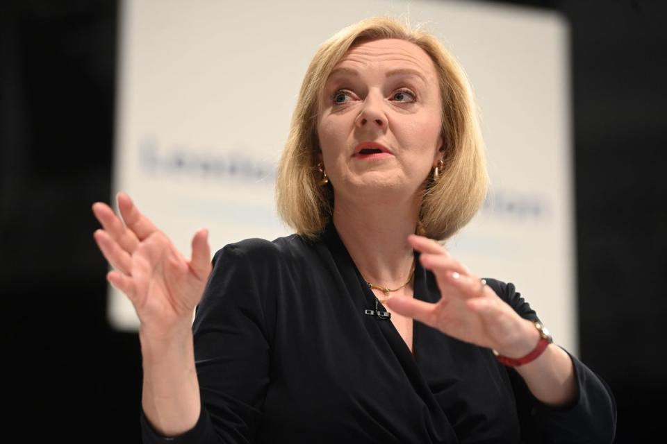 Liz Truss faced criticism for saying ‘woke’ civil servants fostered antisemitism in the workplace (EPA)