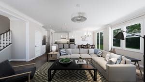 TRI Pointe Homes Carolinas’ spacious townhomes include fresh modern interiors with open floor plans