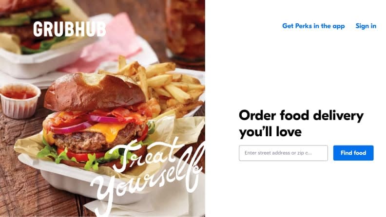 Although GrubHub requires a subscription, you do get free unlimited delivery.