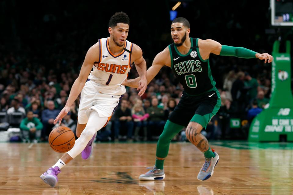 There is a push for Jayson Tatum to win the NBA MVP award because he is the best player on the best team in the league. Some Suns fans wonder: Where was the push for Devin Booker to win the award in 2021-22?