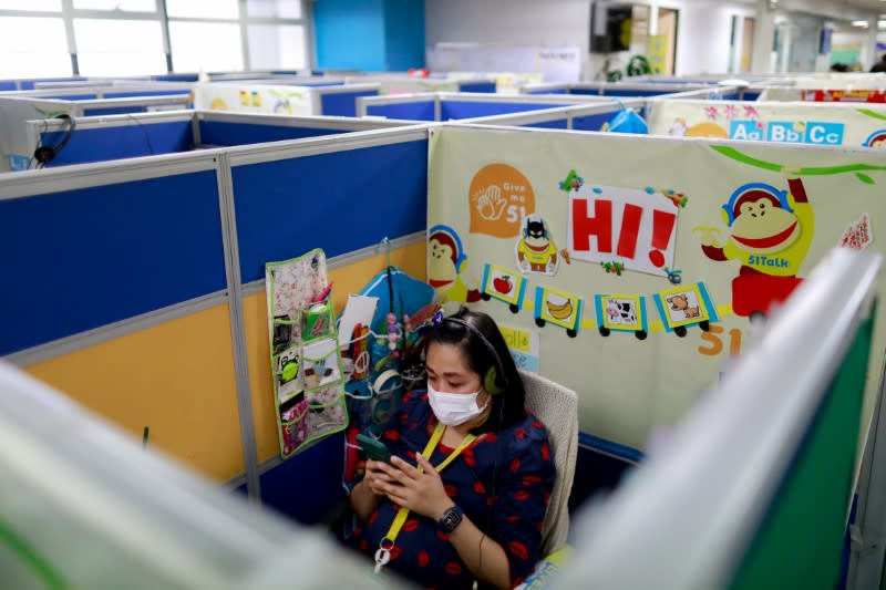 Online tutors get income boost as demand surges for lessons during lockdowns, in the Philippines