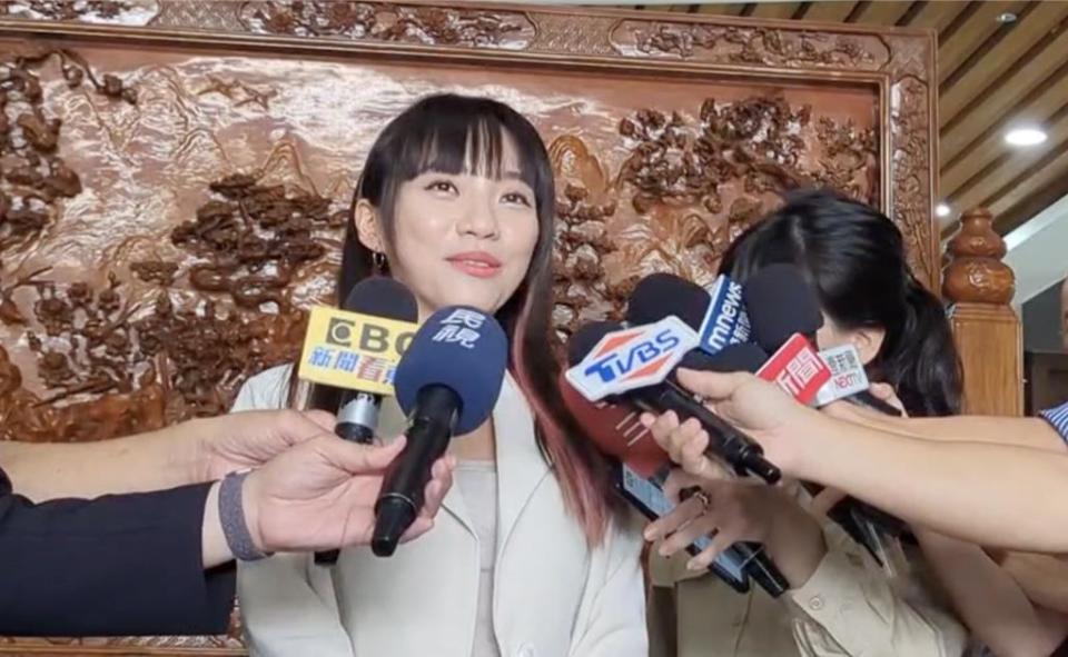 高市議員黃捷被點名接棒趙天麟這一席立委，她不鬆口「看黨中央的安排」。（民眾提供）