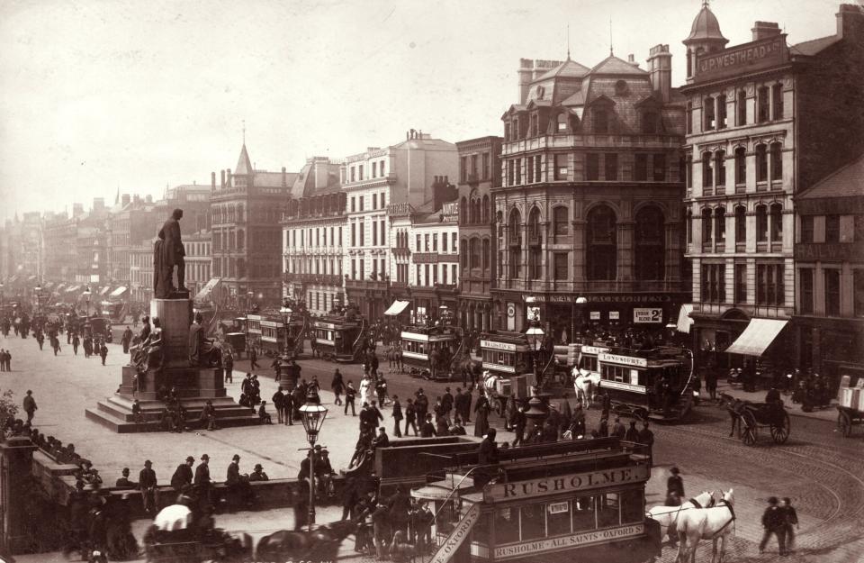 circa 1880, Piccadilly, Manchester