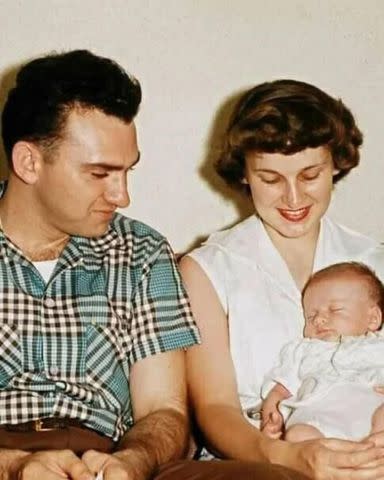 <p>Madonna/Instagram</p> Madonna shares baby picture in honor of her father Silvio's 93rd birthday