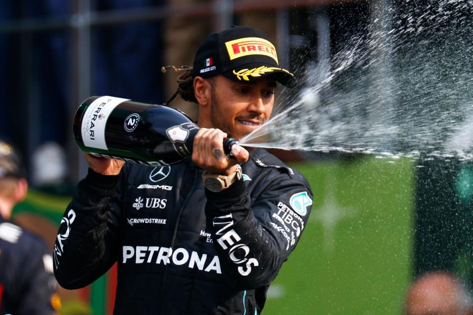 Lewis Hamilton said it was “awkward” to be booed by the Mexican Grand Prix crowd (Getty Images)