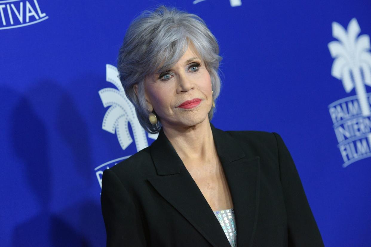 PALM SPRINGS, CALIFORNIA - JANUARY 06: Jane Fonda attends the world premiere opening night screening of “80 For Brady” during the 34th Annual Palm Springs International Film Festival on January 06, 2023 in Palm Springs, California. (Photo by Vivien Killilea/Getty Images for Palm Springs International Film Society)
