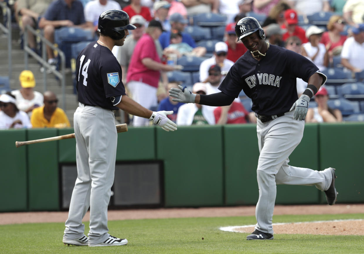 This is not a drill, fantasy owner. Miguel Andujar is on his way to the bigs, at least for a little while. (AP Photo/Lynne Sladky)