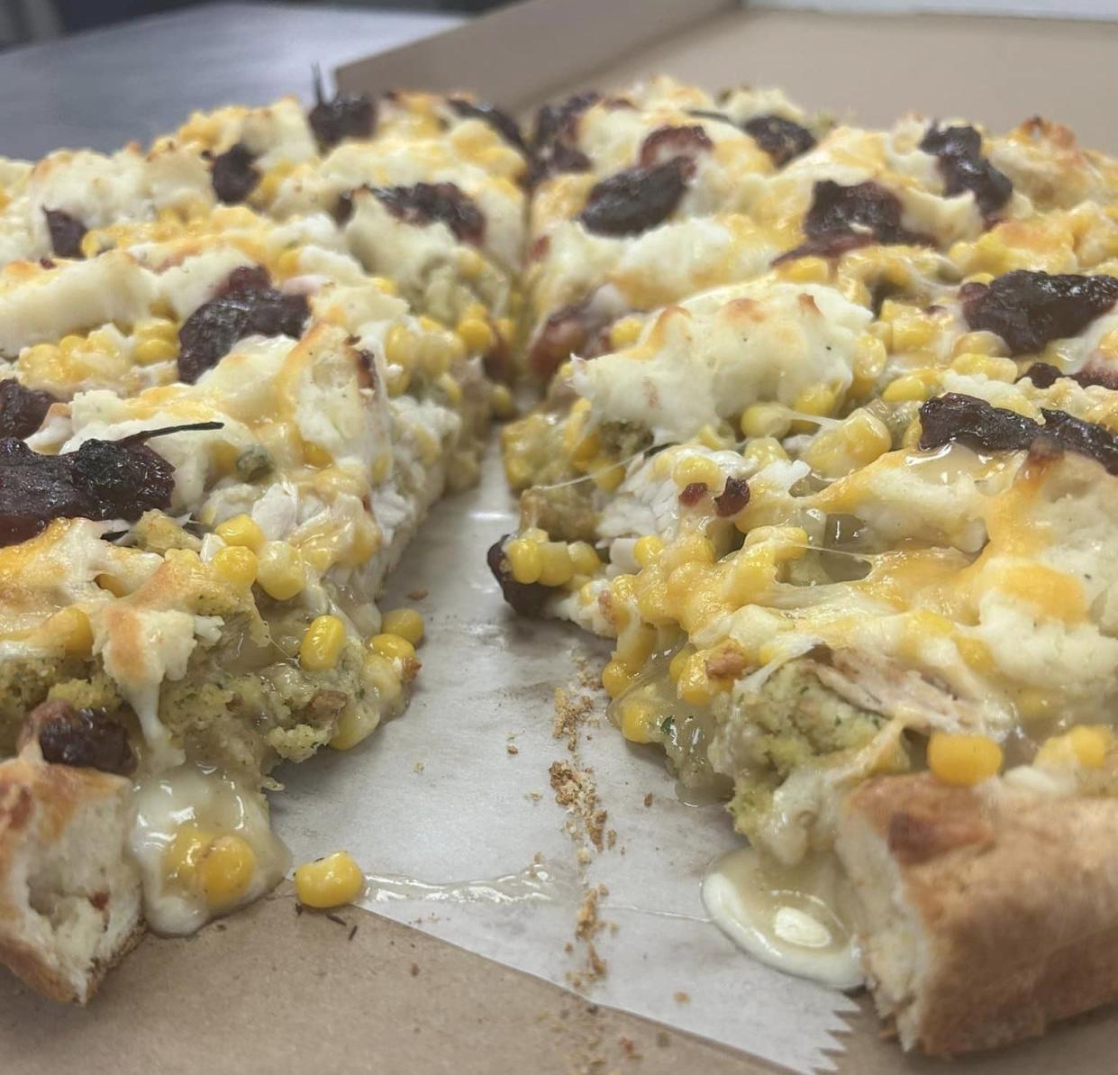 Thanksgiving Pizza is available Nov. 2023 at Jay's Incredible Pizza at 3600 College Road in Wilmington, N.C.