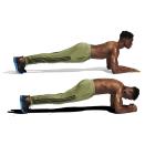 <p>Assume a plank on your elbows, your palms on the floor (<strong>A</strong>). Ramp up core tension by making fists, driving down your elbows and toes and tensing your glutes (<strong>B</strong>). Hold for 20 seconds, ensuring your lower back doesn’t arch.<br></p>