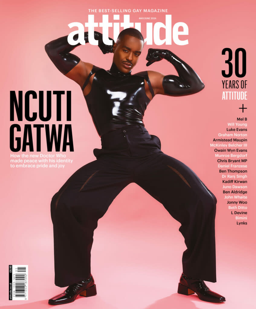 Ncuti on the cover of Attitude magazine (Image: Attitude/Melanie Lehmann)