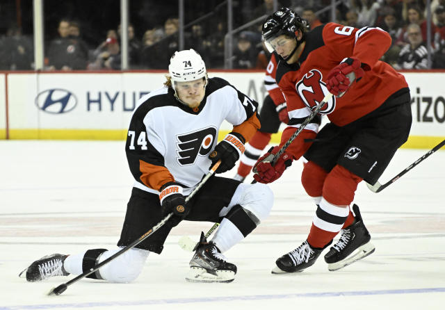 Photo: New Jersey Devils at the Philadelphia Flyers NHL Ice Hockey