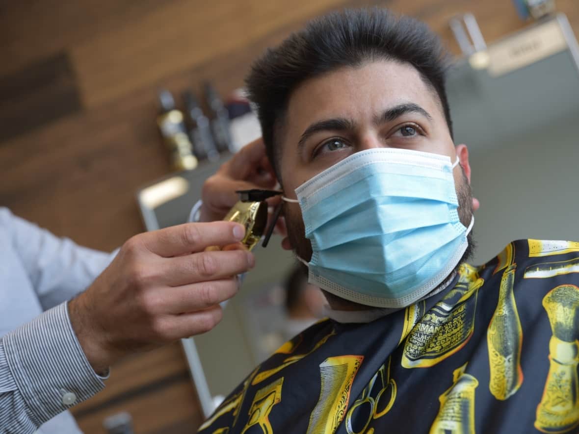Spending on personal grooming services like haircuts exploded in the summer months, Statistics Canada reported Tuesday. (Pierre-Paul Couture/CBC - image credit)