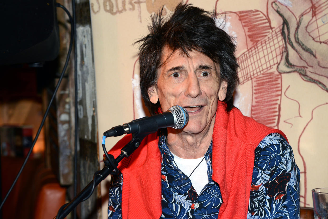 LONDON, ENGLAND - OCTOBER 30:  Ronnie Wood attends his 'Confessin' The Blues' launch event at The Blues Kitchen on October 30, 2018 in London, United Kingdom. (Photo by Dave J Hogan/Dave J Hogan/Getty Images)