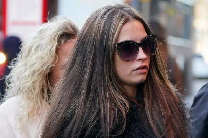 Sharna Walker, 25, arrives at Birmingham Magistrates&#39; Court where she admitted a charge of racially aggravated common assault. The charges are connected to an incident on Broad Street, Birmingham, on May 22 showing racial abuse of pub doorman. Picture date: Wednesday September 29, 2021.