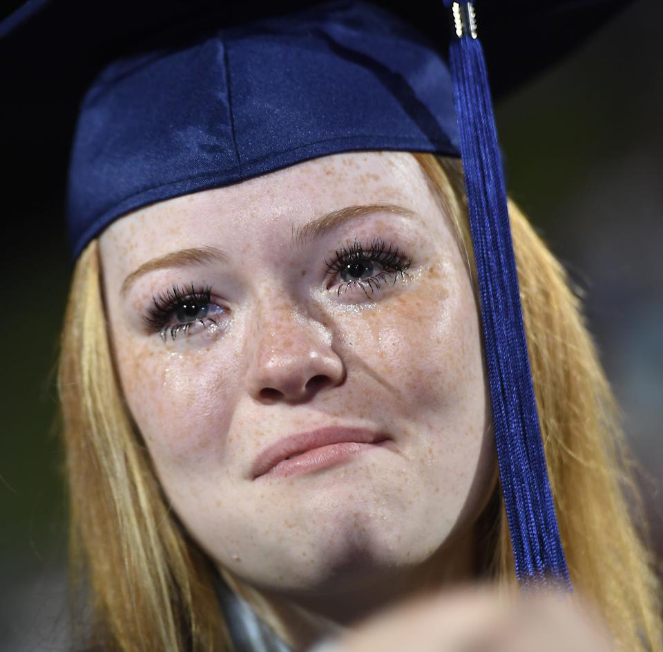 Dorman High School's Class of 2024 had 912 graduates; the largest ever in the school's history. This year Dorman was the largest high school in the state. Caroline Robinson reacts to the moment with a flood of emotions.