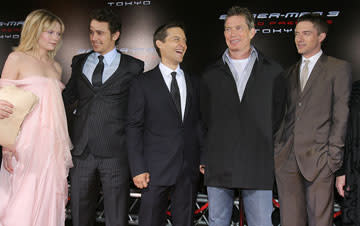 Kirsten Dunst , James Franco , Tobey Maguire , Thomas Haden Church and Topher Grace at the World Premiere in Tokyo of Columbia Pictures' Spider-Man 3