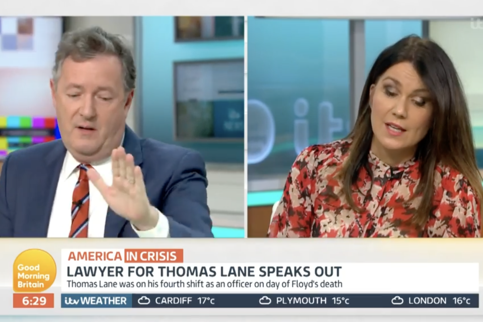 Piers Morgan branded the interview one of the most disgraceful he has ever hosted (GMB/ITV)