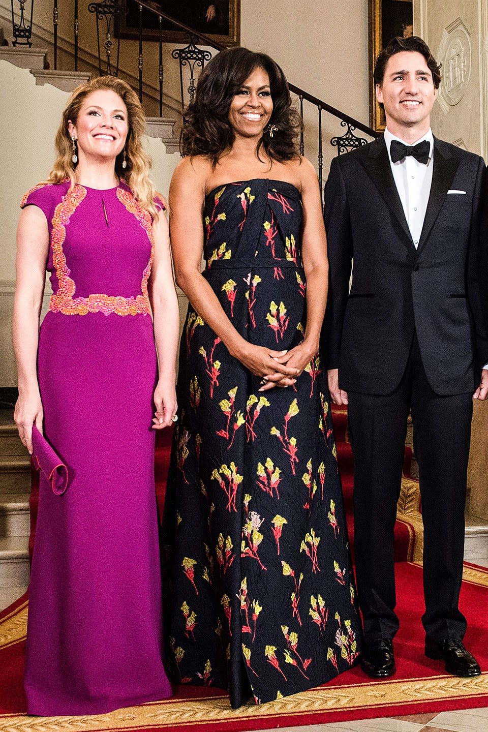 <p>At the 2016 state dinner for Canada wearing Jason Wu.</p>