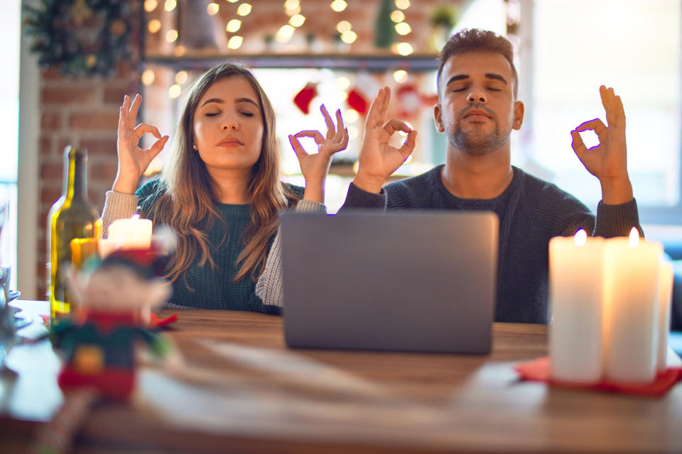 Breathe yourself calmer this festive season. (Getty Images)