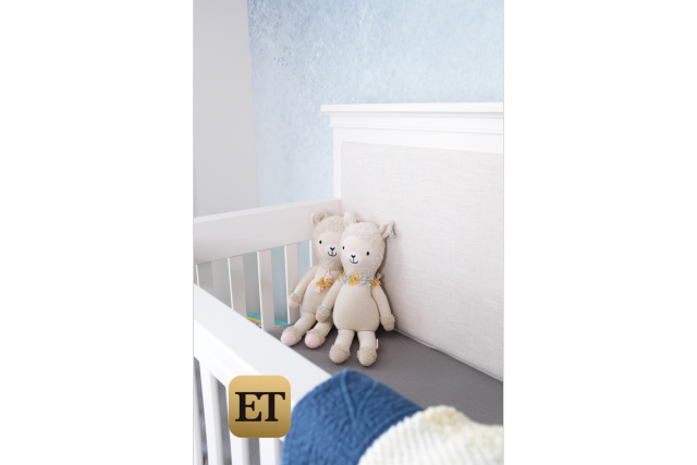 The actress is sharing the first look at her nursery with ET.