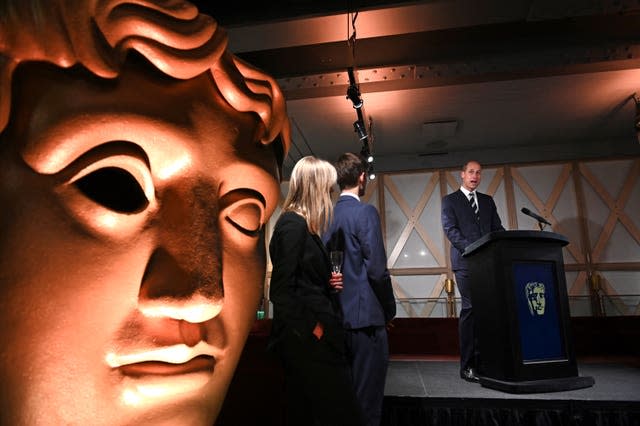 The Duke of Cambridge speaks at Bafta Piccadilly, London, in 2019