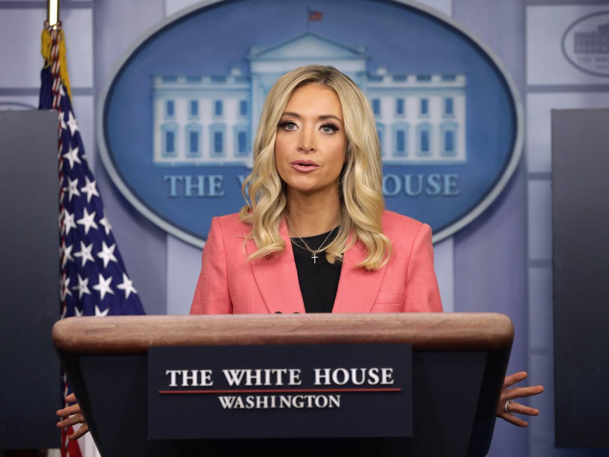 White House press secretary Kayleigh McEnany has contracted the coronavirus. (Getty Images)