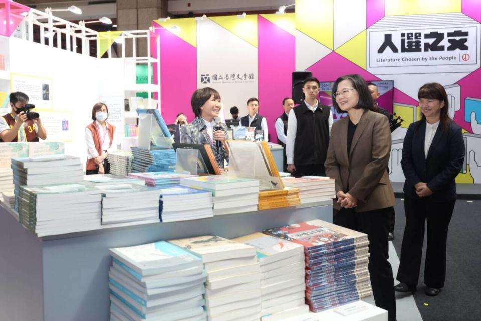 2024台北國際書展今開幕，也是總統蔡英文任內最後一次「逛」書展。(文化部提供)