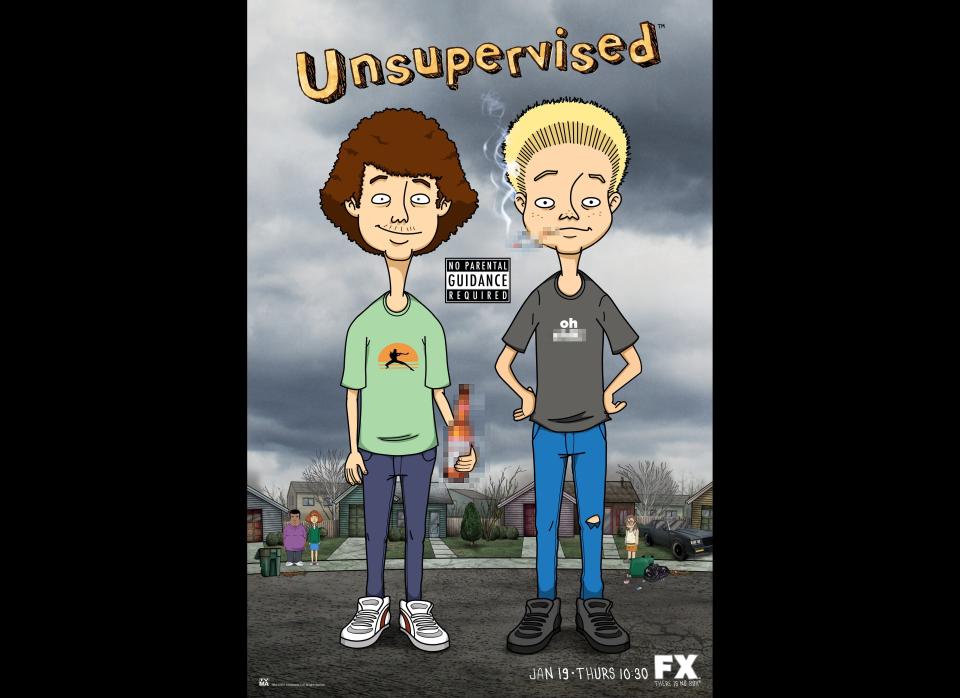 <strong>Starring: </strong>The voices of David Hornsby, Justin Long, Kristen Bell, Fred Armisen    <strong>What It's About:</strong> An animated comedy about two optimistic best friends, Gary and Joel, attempting to navigate the unpredictable landscape of teenage life without any parental supervision.    <em>Series premieres Thurs., Jan. 19, 10:30 p.m. EST on FX</em>