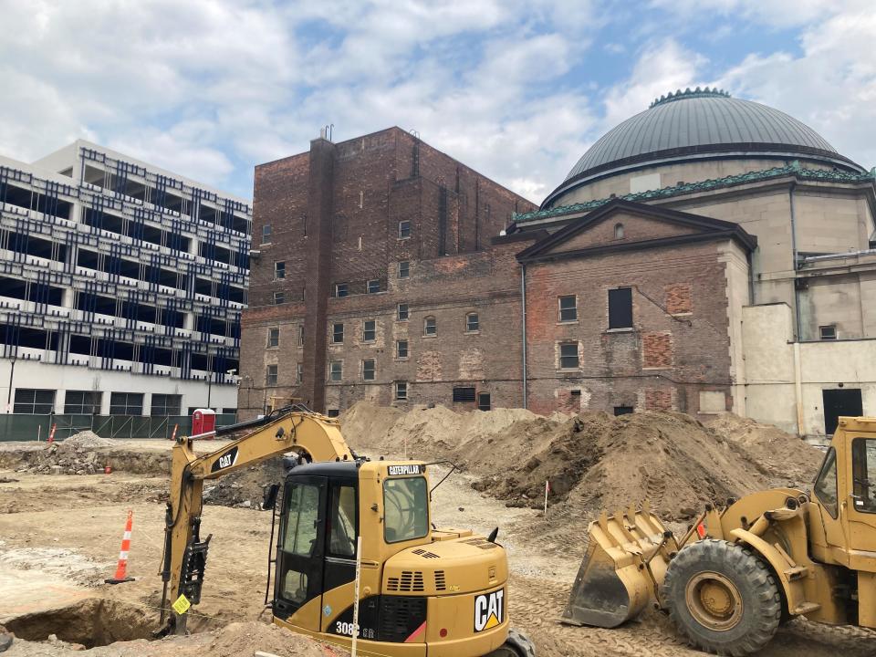 The AC Hotel construction site.
(Credit: JC Reindl)