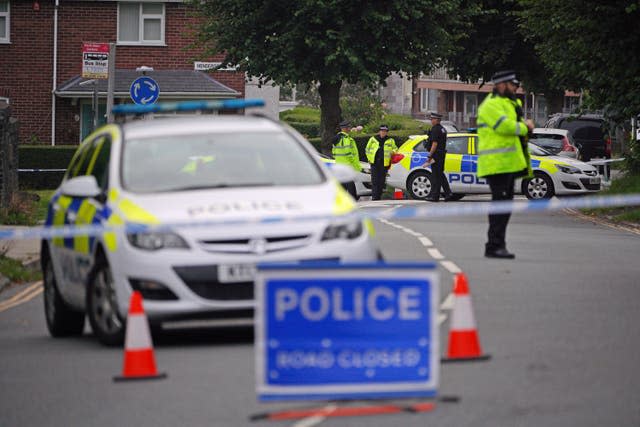 Police activity in the Keyham area of Plymouth (Ben Birchall/PA)
