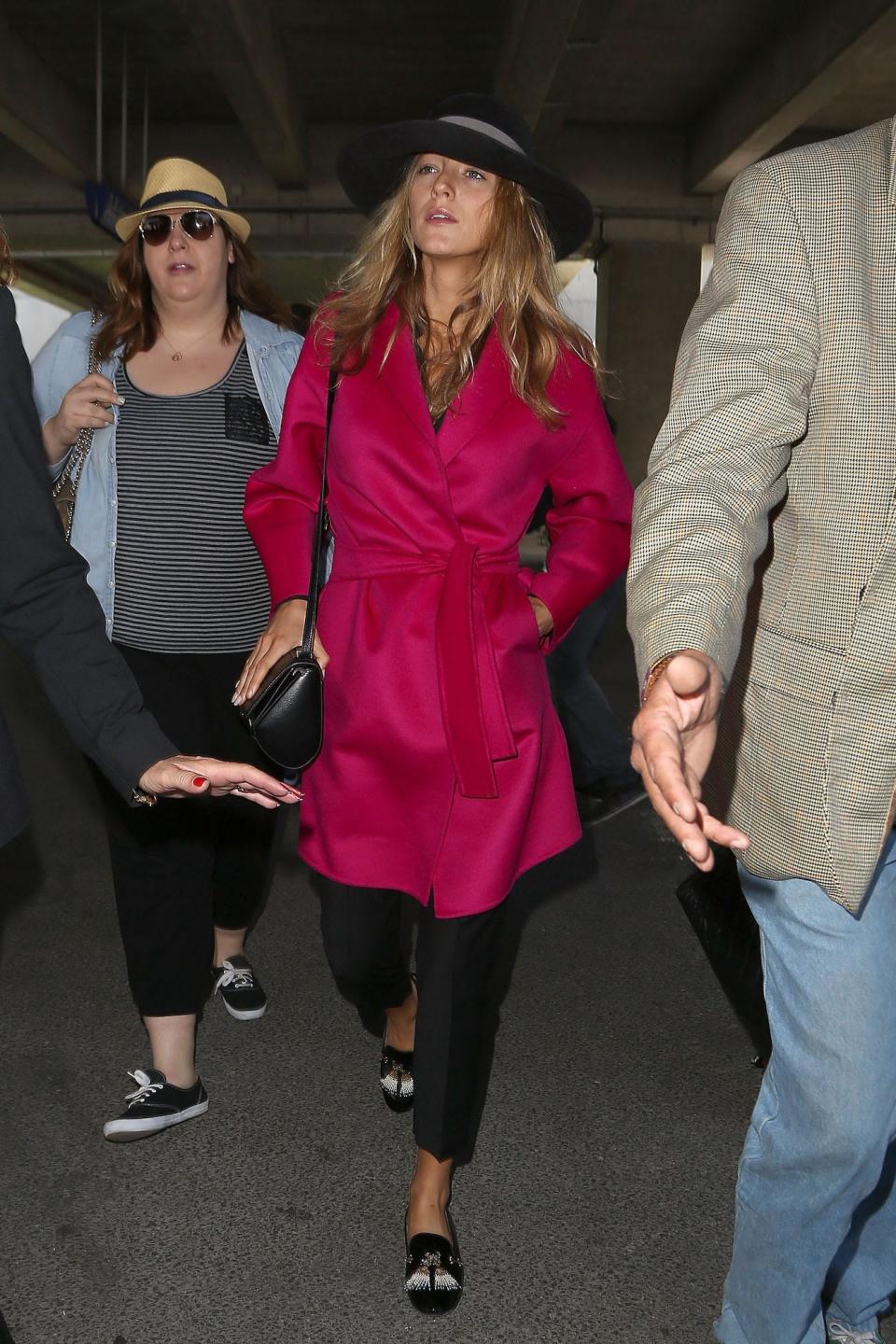 Blake Lively arrives in Nice, France, for the 2014 Cannes Film Festival.