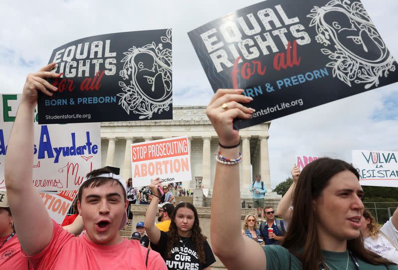 Former U.S. Vice President Mike Pence addresses the "National Celebrate Life Day Rally", in Washington