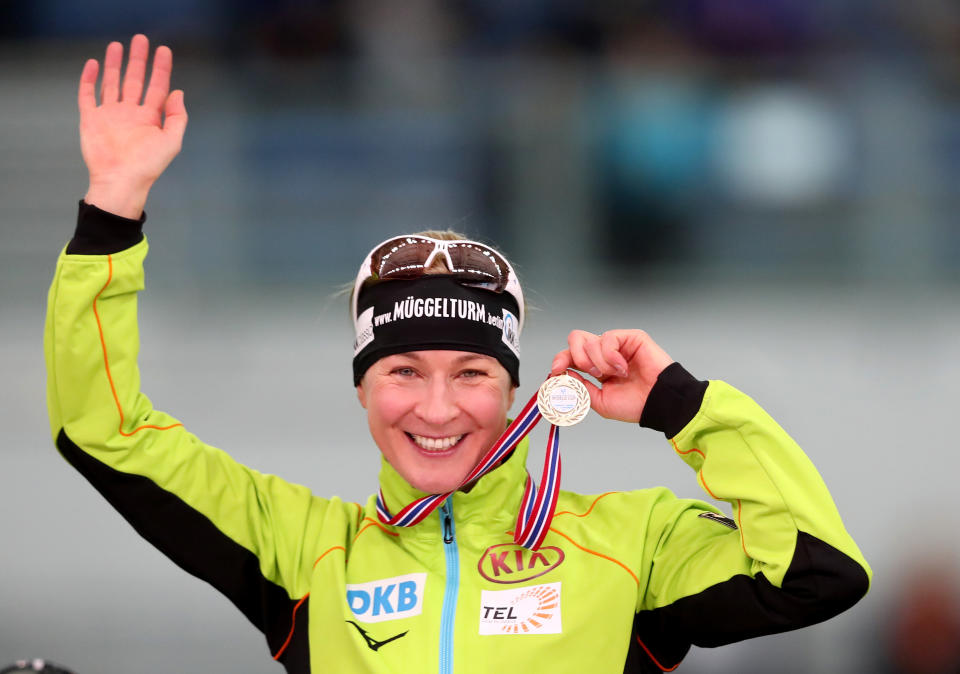 Claudia Pechstein of Germany is the most successful Olympic speedskater, with nine medals. (Photo: Christof Koepsel - ISU via Getty Images)