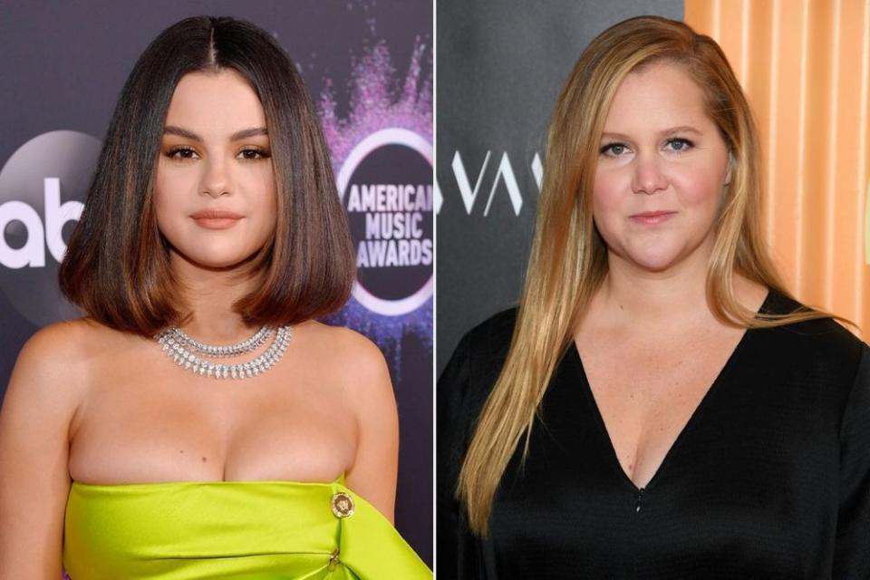 Selena Gomez and Amy Schumer | Matt Winkelmeyer/Getty;  Dimitrios Kambouris/Getty