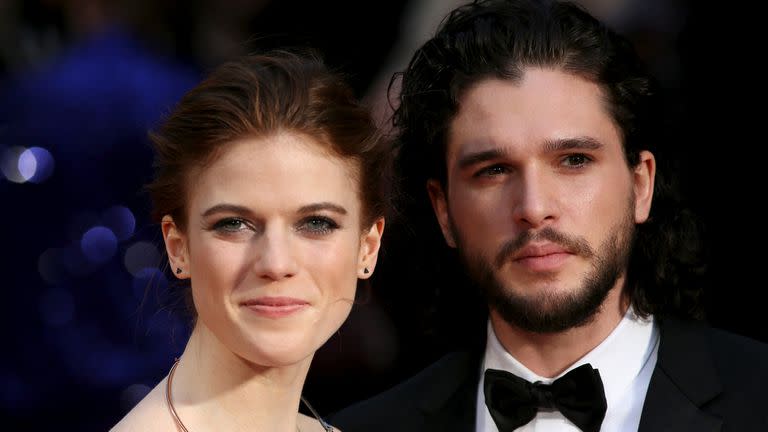 Comprometidos. Kit Harrington y Rose Leslie