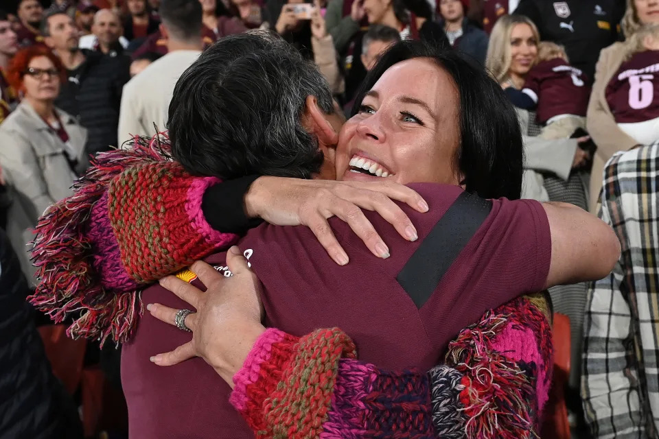 Billy Slater with wife Nicole.