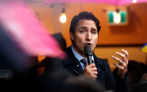 Justin Trudeau is fighting for a second term - Credit: REUTERS/Stephane Mahe