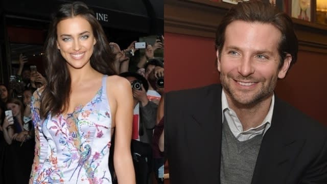Bradley Cooper is moving on from one model to the next. After splitting from 23-year-old British model Suki Waterhouse in March, the <em>American Sniper</em> actor is now dating <em>Sports Illustrated</em> model Irina Shayk. The Russian supermodel also just had her own high-profile split in January, calling it quits with soccer superstar Cristiano Ronaldo after five years together. Confirming dating rumors, DailyMail.com has photos of the gorgeous new duo kissing Sunday night in New York City, after going to the late showing of <em>Hamilton</em> at the Public Theater. A source tells ET that the 40-year-old Oscar-nominated actor was being "quite the gentleman" and wasn't afraid to be affectionate with the 29-year-old model, showering her with lots of PDA. Holding hands, they were "smiling and laughing" the whole time, and "seemed like a couple that are really happy together." PHOTOS: Sweetest Celebrity PDA Bradley and Irina reportedly continued their lovefest at the Met Gala on Monday night. Though they didn't walk the red carpet together, the pair was "making out" in a dark corner "until 3 or 4 in the morning" at Rihanna's star-studded afterparty, <em>Page Six</em> reports. This is just the latest sighting of the two together -- they've been spotted multiple times in the last few weeks, including at the White House Correspondents' Dinner last month. Irina put her incredible physique on display at the Met Gala, sporting an embroidered Atelier Versace creation featuring a daring slit up her entire left leg. Getty Images Hottest couple ever? PHOTOS: 5 Sexiest 'Sports Illustrated'  Covers Watch the video below for more on Bradley and Suki's breakup after two years of dating.