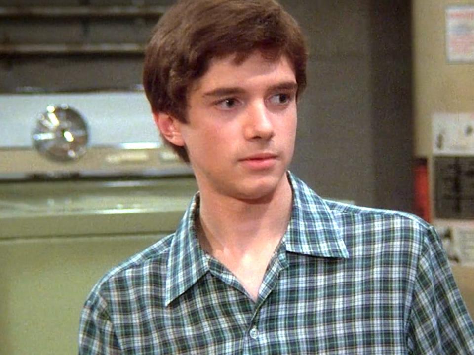 Topher Grace as Eric on the series premiere of "That '70s Show."