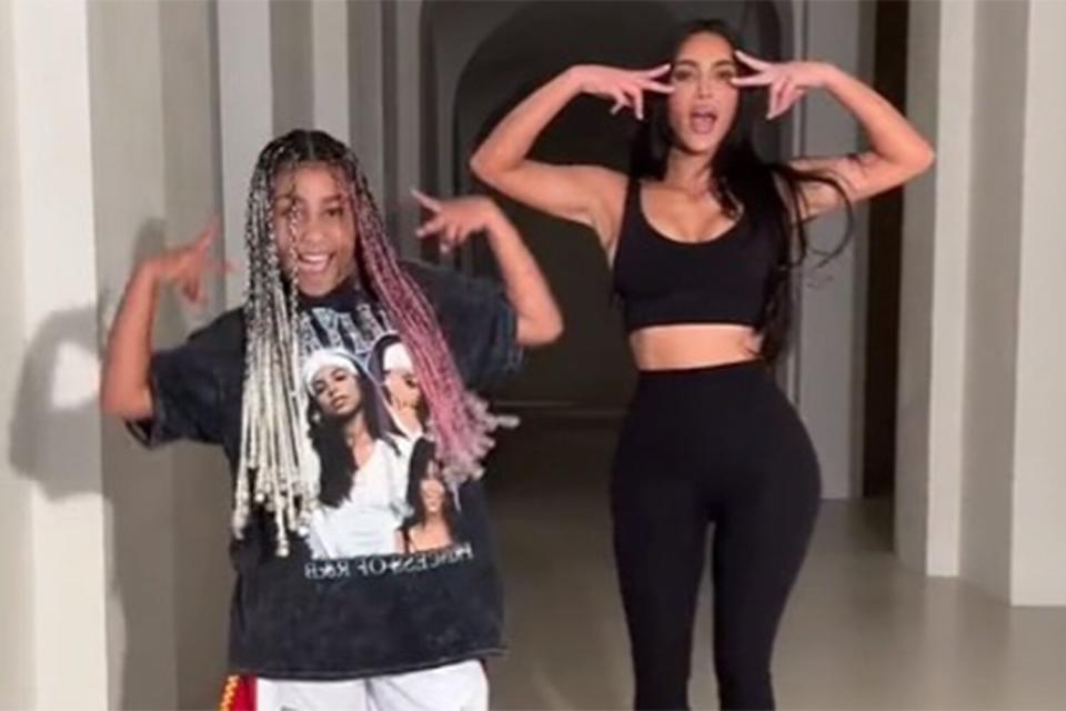 Kim Kardashian And North West Team Up For Another Tiktok Dance The Things North Makes Me Do 