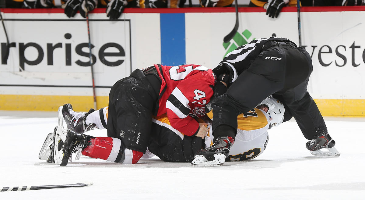 Buffalo Sabres V New Jersey Devils by Andy Marlin