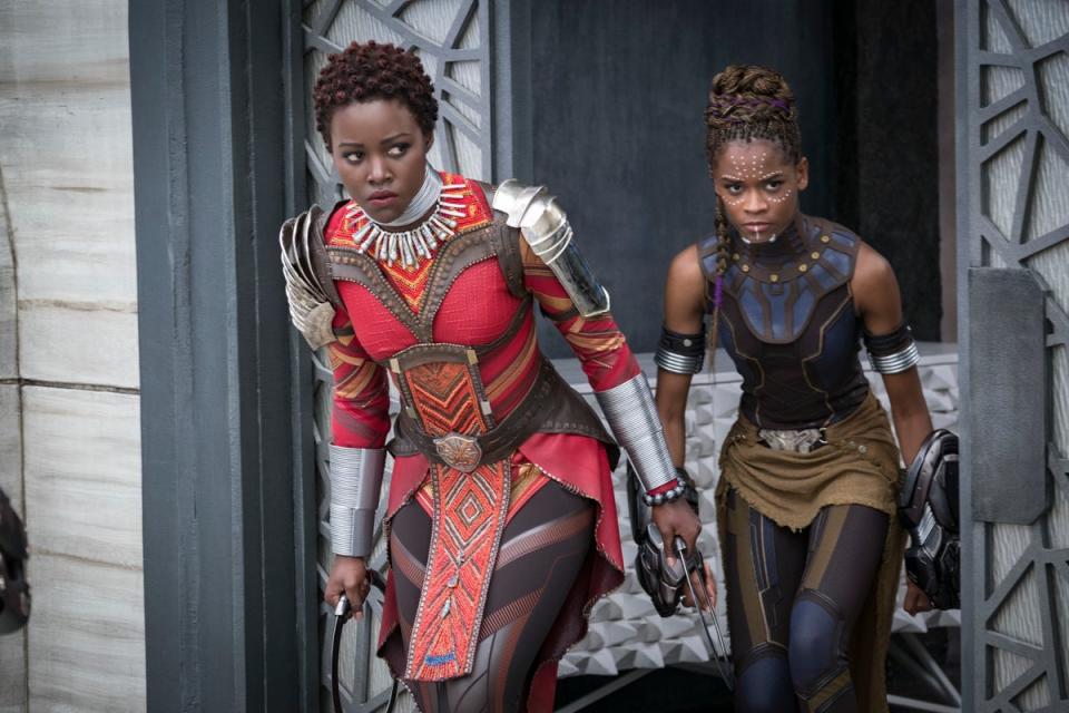 Lupita Nyong'o and Letitia Wright in ‘Black Panther: Wakanda Forever’ (Disney)