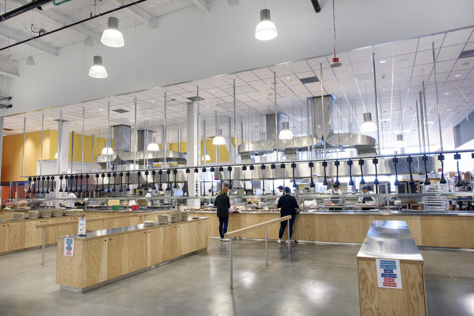 IMAGE: A Facebook dining area (Michael Short / Bloomberg via Getty Images)